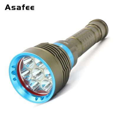 China Emergency Design Unique Waterproof Torch 7 XM T6 LED Scuba Diving Flashlight Light Diving Torch for sale