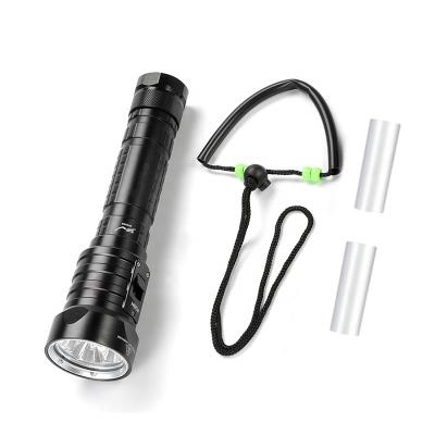 China Asafee Emergency Torch Light Aluminum Alloy 4500lm Scuba Diving Dive Lightweight Waterproof Flashlight for sale