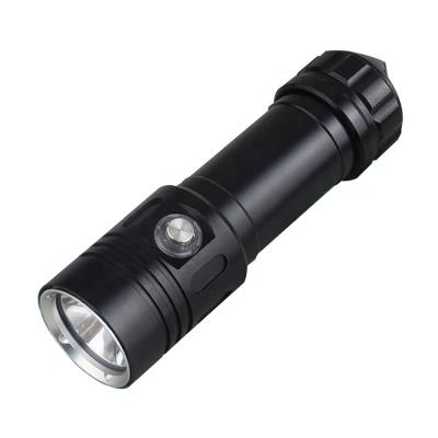 China Asafee L2 18650 26650 led flashlight rechargeable dive torch 100m waterproof underwater rescue flashlight xm for sale