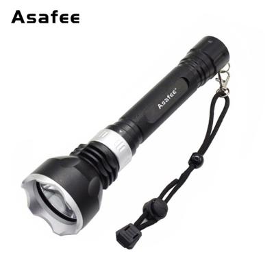 China Factory wholesale 1000LM waterproof diving flashlight rechargeable spearfishing diving flashlight 30m for sale