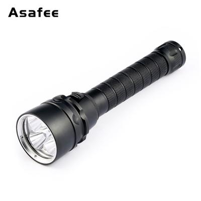 China Asafee Diving Fishing Light 18650 Rechargeable Scuba Diving Torch 5000LM 50m 5pcs XML2 LED IP68 Flashlight for sale