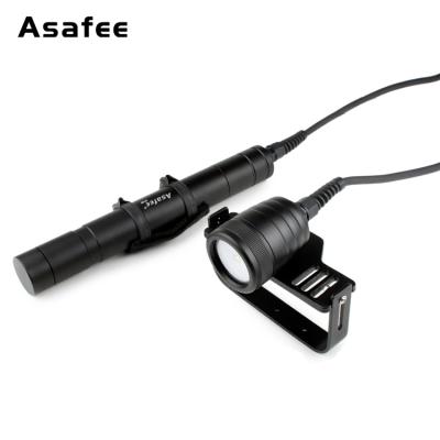 China Asafe DIV09V Wide Angle Canister 200m Aluminum Torch Diving Resistance Light Waterproof Torch Corrosion Emergency for sale