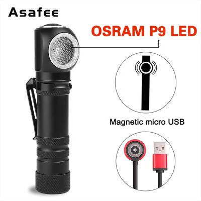 China New Camping Multifunctional High Power Led Flashlights Magnet USB Charging Clip Waterproof Led Flashlight for sale