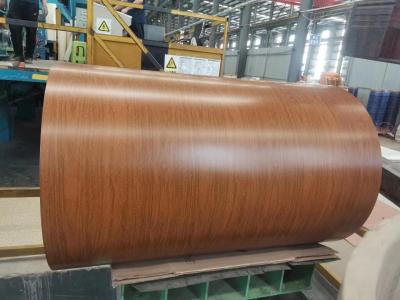 China 1000 mm Breite Holz-Design-Muster Beschichtung Farbe beschichtet Aluminium-Spule für Rollerläden Türen und Fenster zu verkaufen