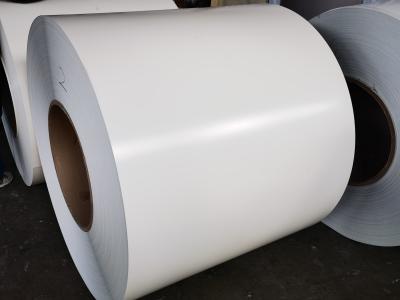 Κίνα AA3105 0,76mm x 1219mm Υψηλή Λάμψη Λευκής Χρώσης PE Πίνακας Προχρωματισμένο Αλουμινίου Σκουμπί Χρησιμοποιείται για την κατασκευή πόρτας Roller Shutter προς πώληση