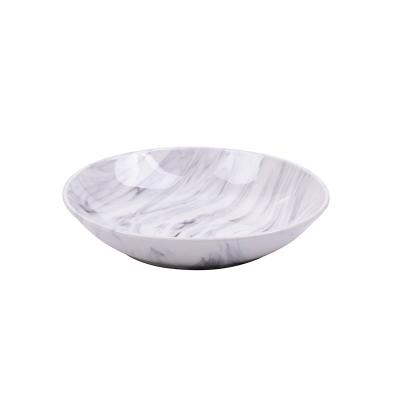 China Contemporary Wholesale Nordic Restaurant Serving Dish Marble Effect Soup Dish Porcelain Ceramic Dishes Sets Dishes Dinnerware Sets for sale