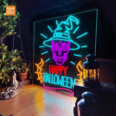 China DOTT Customized LED Modules Angle Wings Neon Light Strip Decoration Outdoor And Indoor Signage Neon Letters For Halloween Festival for sale