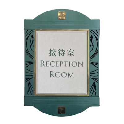 China Dott Manufacture Retro Fine Metal Hollow Carving Letters Shape Door Plate Sign Indicator Signage Customized By Models for sale