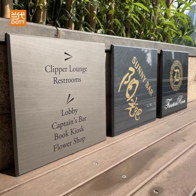 China Bar Signs Company Logo Building Wall Office Hotel Welcome Signage Halo Welcome Sign Kind Cb Signage Easy for sale