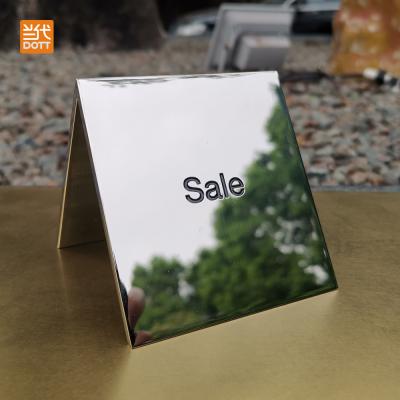 China Mirror Stainless Steel Metal Letters Sale Plaque 3D Square Sign Mall Exhibition Sales Sign Office Metal Sign OEM&ODM for sale