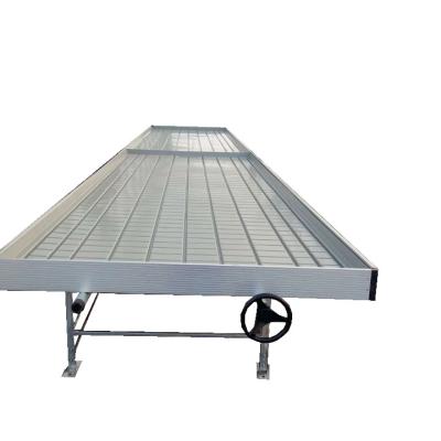 China Movable high quality plastic ebb and flow bench greenhouse table bench rolling table for sale for sale