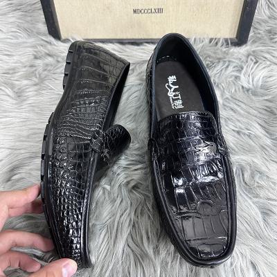 China One's High-End Siamese Anti-Slippery Siamese Foot Siamese Genuine Leather Crocodile Shoes Leather Crocodile Shoes for sale