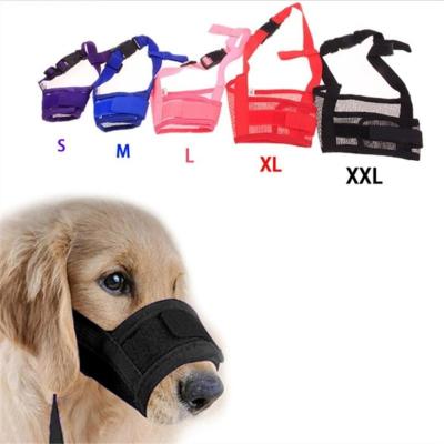 China Mini Anti Barking Dog Muzzle for Mesh Breathable Pet Mouth Muzzles Adjustable for Dogs Straps Nylon Dog Accessories for sale