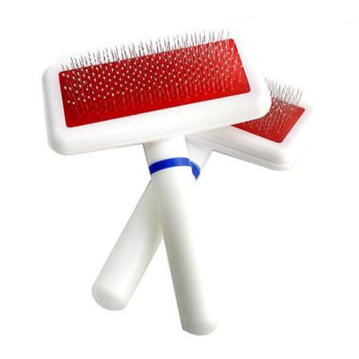 China 2021 Pet Hair Grooming Tool Double Sided Massage Deshedding Dematting Pin And Bristle Brush Comb For All Breeds Dogs Cats for sale