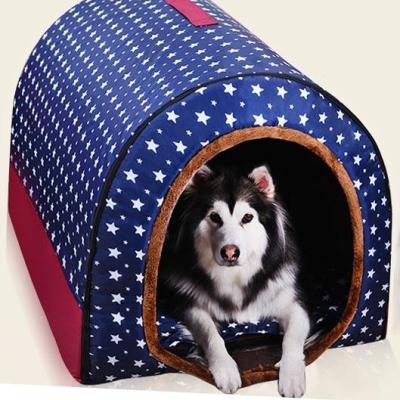 China Portable Pet Cat Bed Multifunctional Doghouse Sofa Pet Kennel Puppy Cleaned Outdoor Play Kennel Large for sale