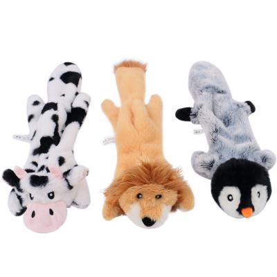 China Hot Selling Viable Penguin Lion Indestructible Gifts Sound Interactive Dog Pet Healthy Toys for sale