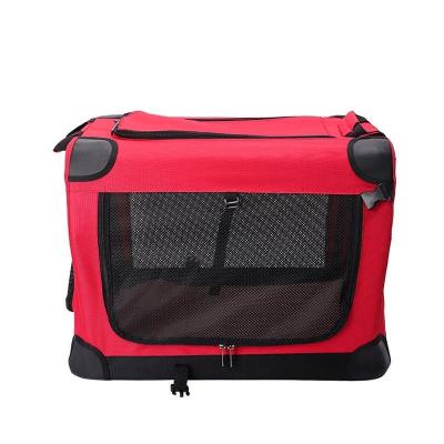 China Medium Large Fresh Dog Pet Portable Cat Bag Foldable Tent Outdoor Delivery Carrier Cage Nest House for sale