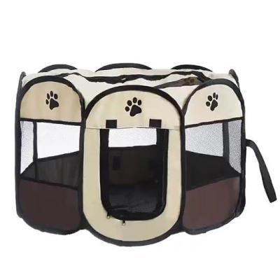 China Cool Folding Pet Large Tenteasy To Operate Outdoor Octagonal Barrier Pet Tent - Durable Dog Play House Cage Puppy Kennel Pe Purchase for sale