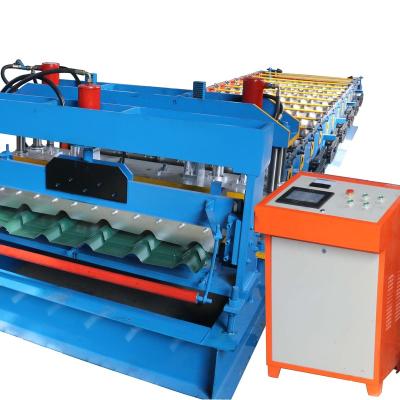 China Metal roofing sheet roll forming machine iron roofing sheet making machine for sale