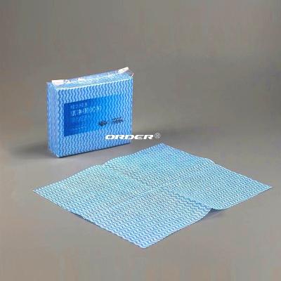 China Viable Factory Wholesale Customized 1/4-fold Wave Pattern Mesh Kitchen Oil Absorbent Cleaning Cloths for sale