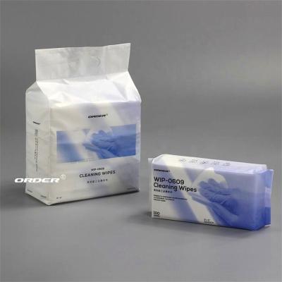 China 55% cellulose & 45% Polyester Manufacturing Supplier OEM Light Duty Electronic Industrial Cleaning Wipes Wipes for sale