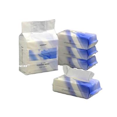 China Sustainable Pop Nonwoven Bag Cleanroom Lint Free Industrial Cleaning Paper Wipers for sale