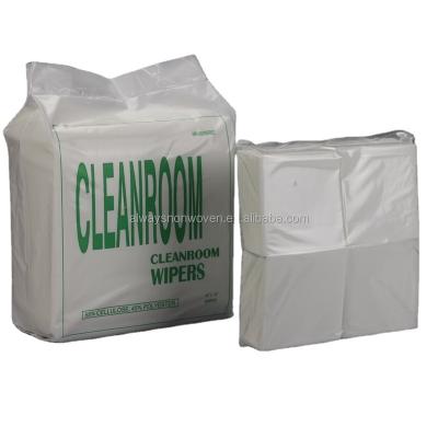 China Lap High Performance Sustainable Cross Nonwoven Cleaning Cloths For Cleanroom for sale