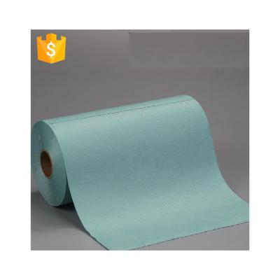 China 55% Cellulose 45% Polyester Sustainable Oils Absorbency Nonwoven Roll Cleaning Wiper for sale