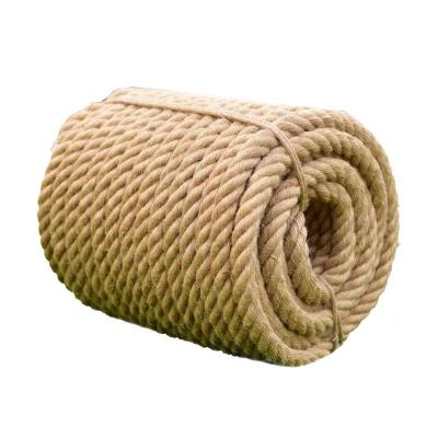 China High Tensile 100% Natrual Yarn 3 Ply Twisted Twine 100m 200m Ball 180m Cotton Rope Hemp Sisal Yarn Jute Twisted Rope Twine for sale