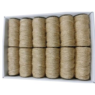 China High Strength Gardening Packing Rope 3 Strands 100% Natural Sisal Jute Hemp Twine Decoration Packing Sisal Rope for sale