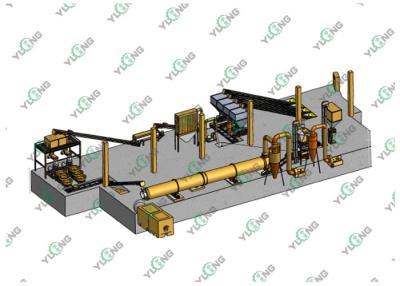 China Compound Fertilizer Production Line For Cattle / Pig / Chicken Manure for sale