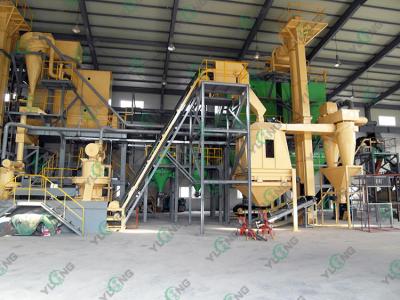 China Ring Die Wood Biomass Pellet Production Line High Efficiency 90-315KW 1-3 t/h for sale