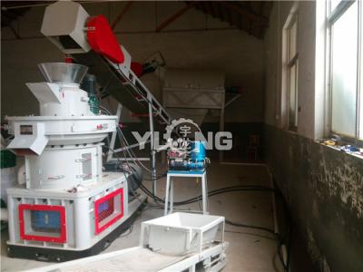 China 4 - 12mm Biomass Pellet Production Line , 90KW Pellet Making Machine for sale