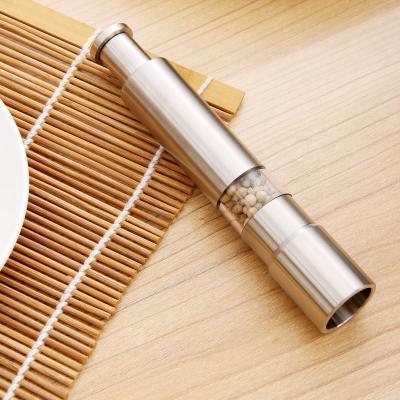 China Best Kitchen Tableware Tool Mini Stainless Steel Manual Household Adjustable Salt Pepper Spice Grinder 110066 for sale