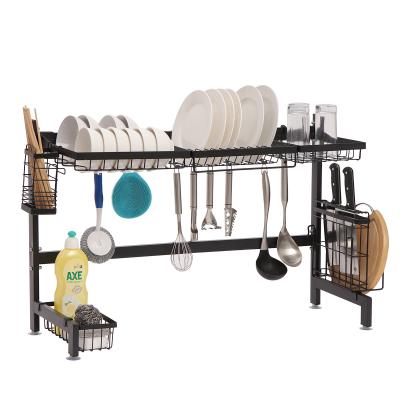 China ORR385 Contemporary Adjustable Over Sink Dish Drying Rack Utensils Storage Rack Expanding Dish Drainer Rack for sale