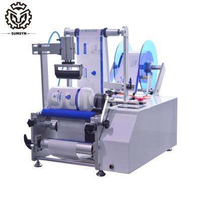 Cina Semi Automatic labeling round bottle machine for Jars Cans Soft Paper Tube Wine Glass Cup product Pharmaceutical in vendita