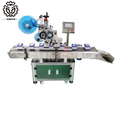 China Hot sale Automatic Plane labeling machine top surface box card label etiquetadora applicator carton labeling for sale