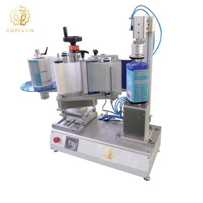 Cina Desktop semi automatic bottle labeling machine for round bottle or square bottle in vendita