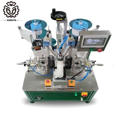 Cina Semi Gallon labeling machine double sides bottlle labeling machine flat square bottle manual bottle label applicator in vendita