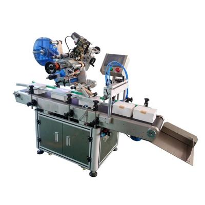 China Automatic Sealing Corner Labeling Machine etiquetadora Top side Folding Carton Pharma Box Adhesive Sticker Temper Packing for sale