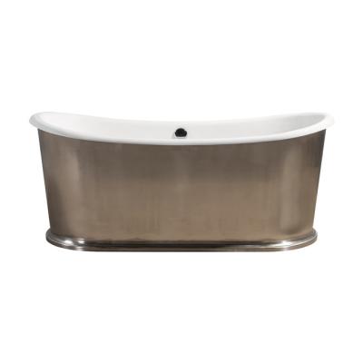 China Large Freestanding Custom Sizes Mental Lined Freestanding Cast Iron Bathtub for sale