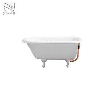 China Classic Enamel Freestanding White Cast Iron Baby Bathtub Free Size for sale