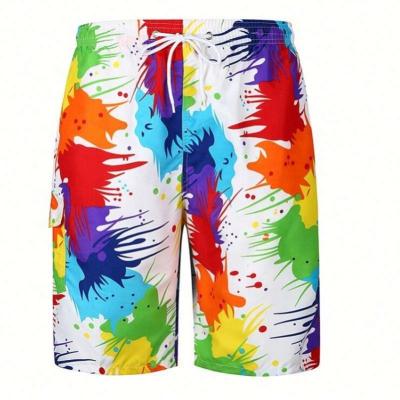 China 2022 Summer Men's Casual Simple Fitness Shorts Men's Graffiti Style Amount Breathable Short Pants for sale