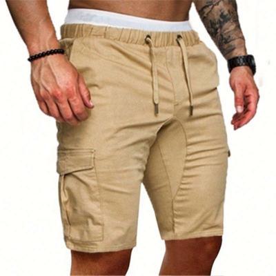 China 2022 Breathable Sports Running Khaki Casual Simple Summer Shorts Men Quantity Short Pants Fitness for sale