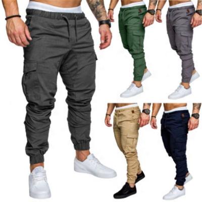 China Breathable Men's Muiti-Pocket Pants Spring Autumn Casual Pants Long Pencil Breeches For Male for sale