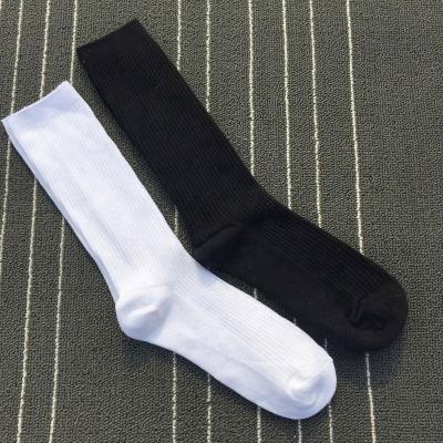 China Athletic Men's Sports Solid Color Towel Breathable Black White Bottom Terry Thick Cotton Socks for sale