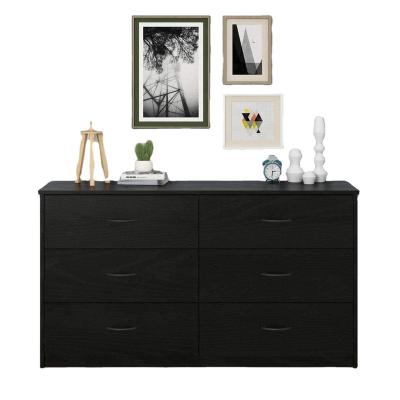 China (Other) Hot Black Adjustable Drawers Living Room Crafts Supplier Direct Sales Storage Furniture Chest for sale