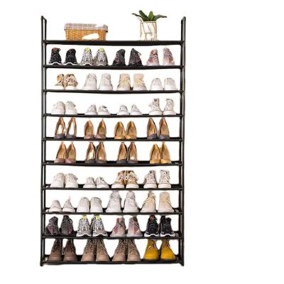 China Modern Portable Organizer Space Saving Shoe Rack Rack 10 Layers 30 Pairs Shoe Rack Cabinet for sale