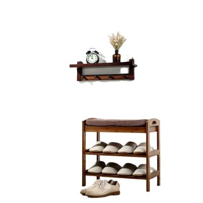 China Modern Shoe Bench Rack Shelf For Living Room With 3-Tier for sale