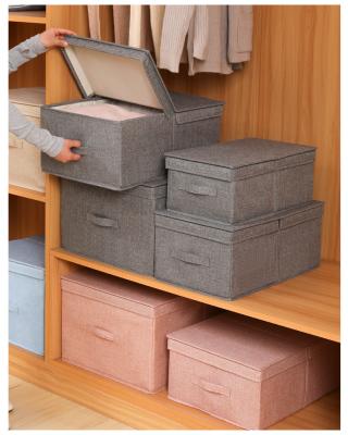 China Modern Household Clothing Organizer Foldable Storage Box Cloth Storage Box for sale